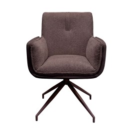 Chaise pivotante a.acc. Hilla marron
