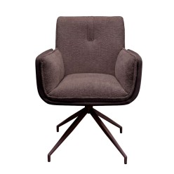 Chaise pivotante a.acc. Hilla marron