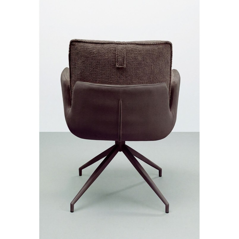 Chaise pivotante a.acc. Hilla marron