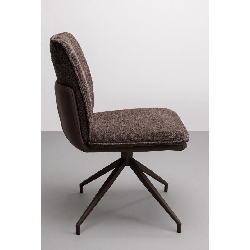 Chaise pivotante Hilla marron