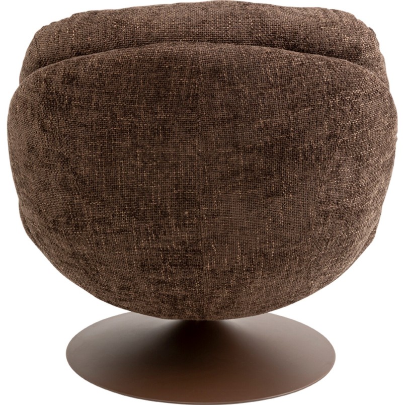 Fauteuil pivotant Cosy marron