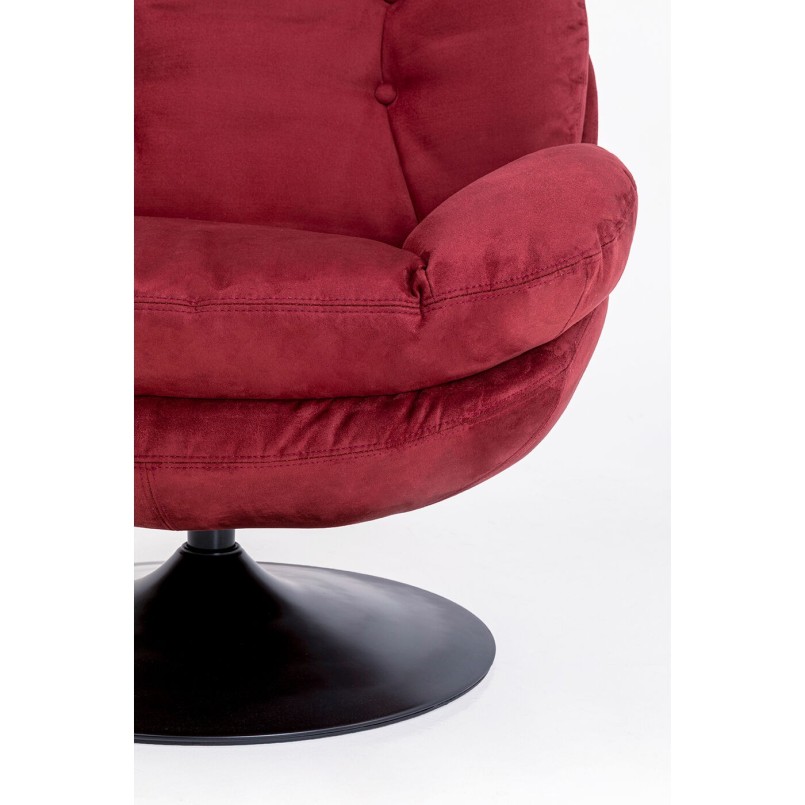Fauteuil pivotant Cosy rouge