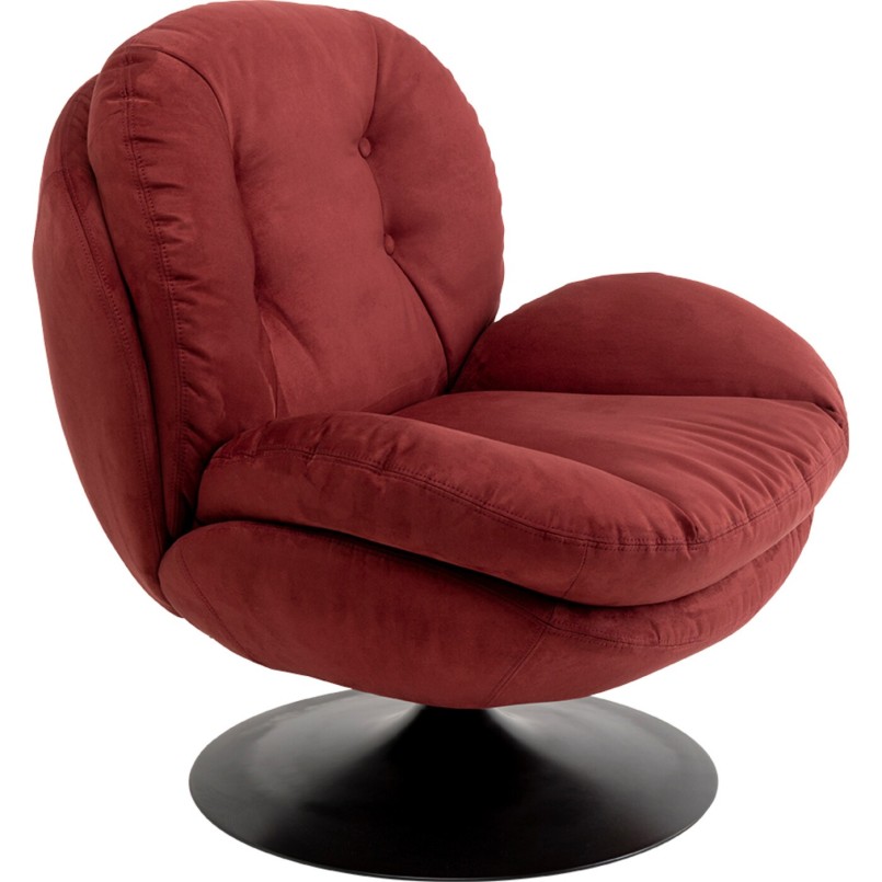 Fauteuil pivotant Cosy rouge