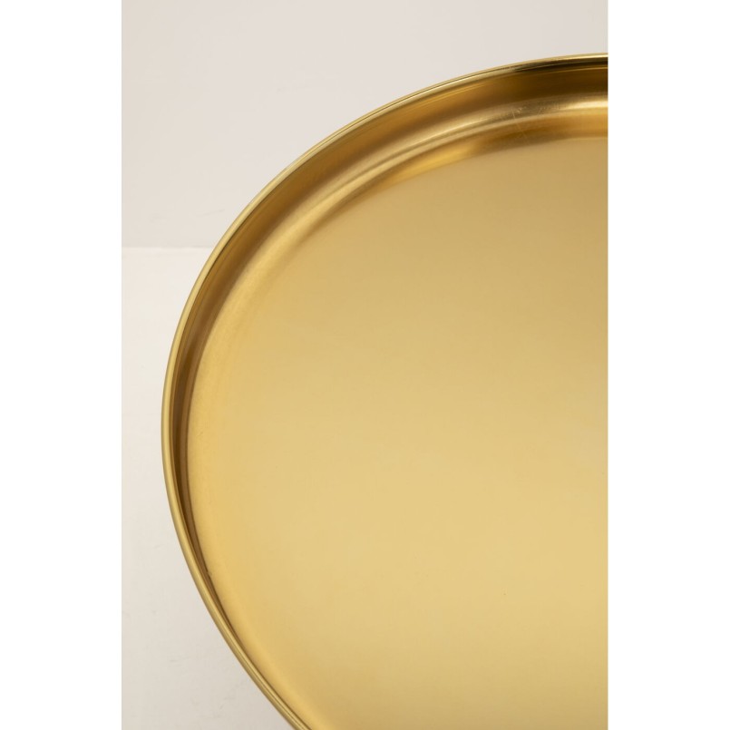 Amber Glass and Gold-Toned Steel Coffee Table - Bottiglia - Kare Design