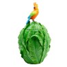 Box with Green Leaves and an Orange Parrot - Kare Design