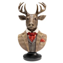Déco buste de cerf en costume - Kare Design