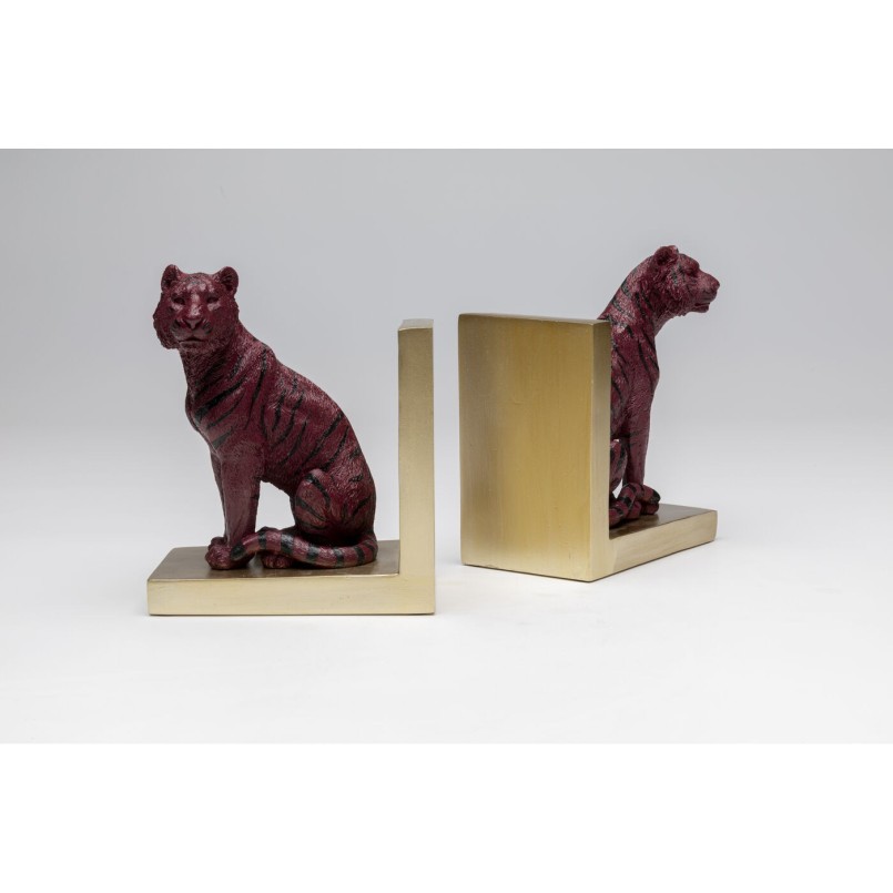 Serre-livres Tiger rouge (2/Set)