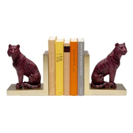 Purple Tiger Gold Bookends - Kare Design