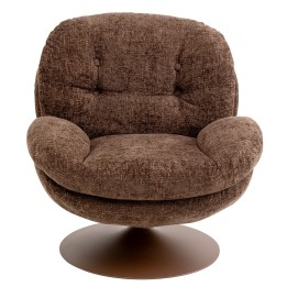 Fauteuil pivotant marron - Cosy - Kare Design