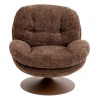 Brown Swivel Armchair - Cosy - Kare Design