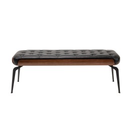 Banc en simili cuir noir - Bill - Kare Design
