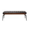Banc en simili cuir noir - Bill - Kare Design