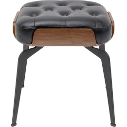 Tabouret vintage en simili noir - Bill - Kare Design