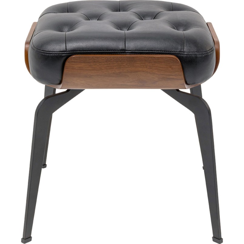 Tabouret vintage en simili noir - Bill - Kare Design