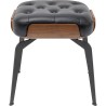 Tabouret vintage en simili noir - Bill - Kare Design