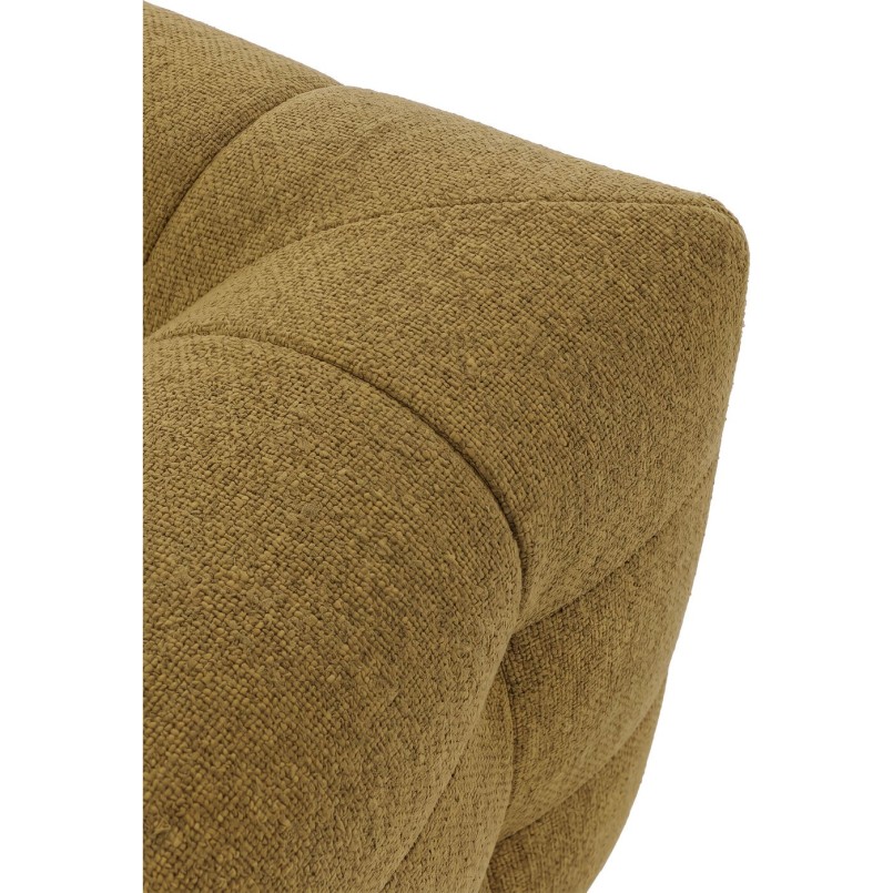Canapé d'angle droite en velours ocre - Salamanca - Kare Design