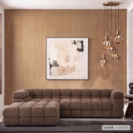 Brown Corner Sofa - Salamanca - Kare Design