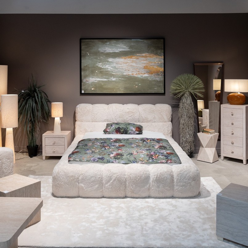 Lit en fausse fourrure - Salamanca - Kare Design