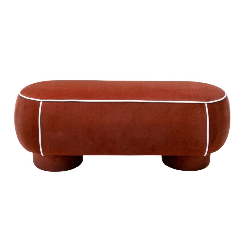 Banquette Phoebe marron 121cm
