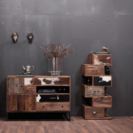 Rustic wooden chest of drawers - Rodeo Zick Zack - Kare Design