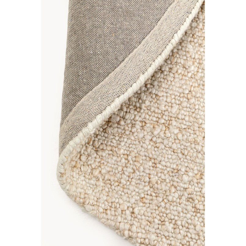 Tapis rond en polyester crème - Boucara - Kare Design