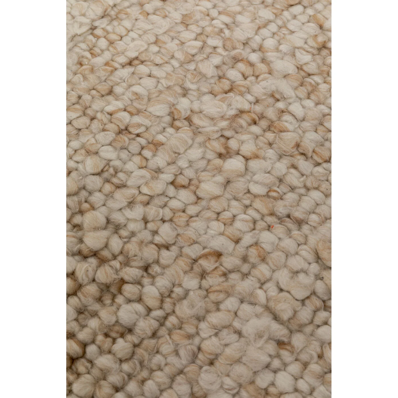 Tapis rond en polyester crème - Boucara - Kare Design
