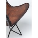 Fauteuil Butterfly marron eco Kare Design