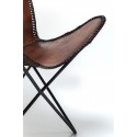 Fauteuil Butterfly marron eco Kare Design