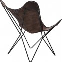 Fauteuil Butterfly marron eco Kare Design