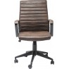 Chaise de bureau pivotante Labora marron foncé Kare Design