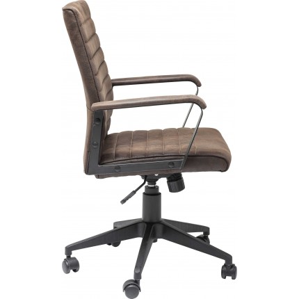 Chaise de bureau Labora marron foncé Kare Design