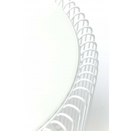 Tables d'appoint Wire blanches set de 2 Kare Design