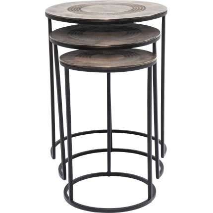 Tables d'appoint Marrakesh set de 3 Kare Design