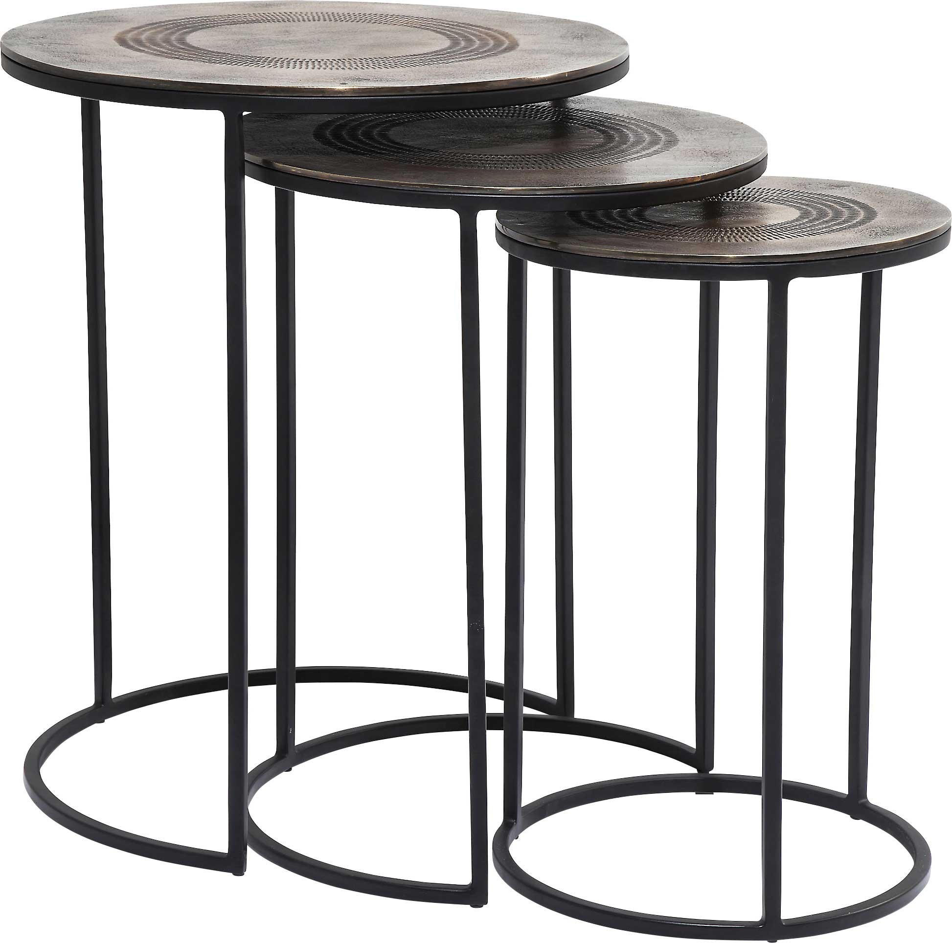Tables d'appoint Marrakesh set de 3 Kare Design