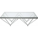 Table basse Network chromée 105x105cm Kare Design