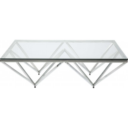 Table basse Network chromée 105x105cm Kare Design