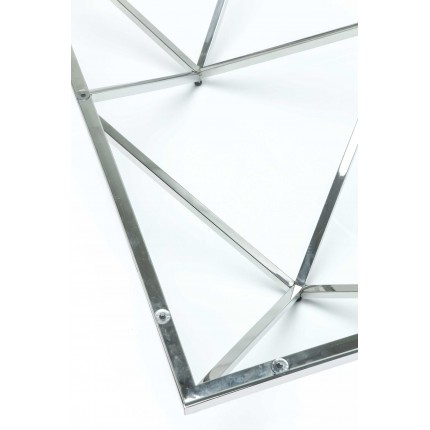 Table basse Network chromée 105x105cm Kare Design