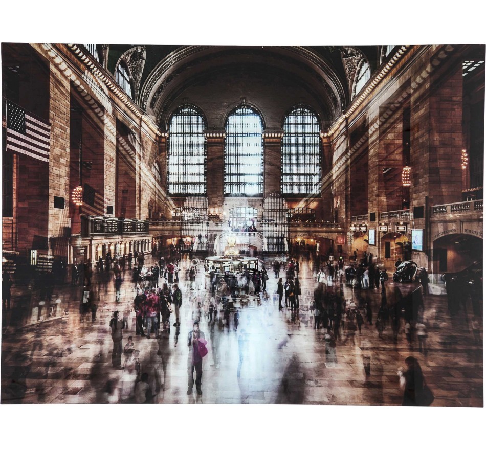 Tableau en verre Grand Central Station Kare Design