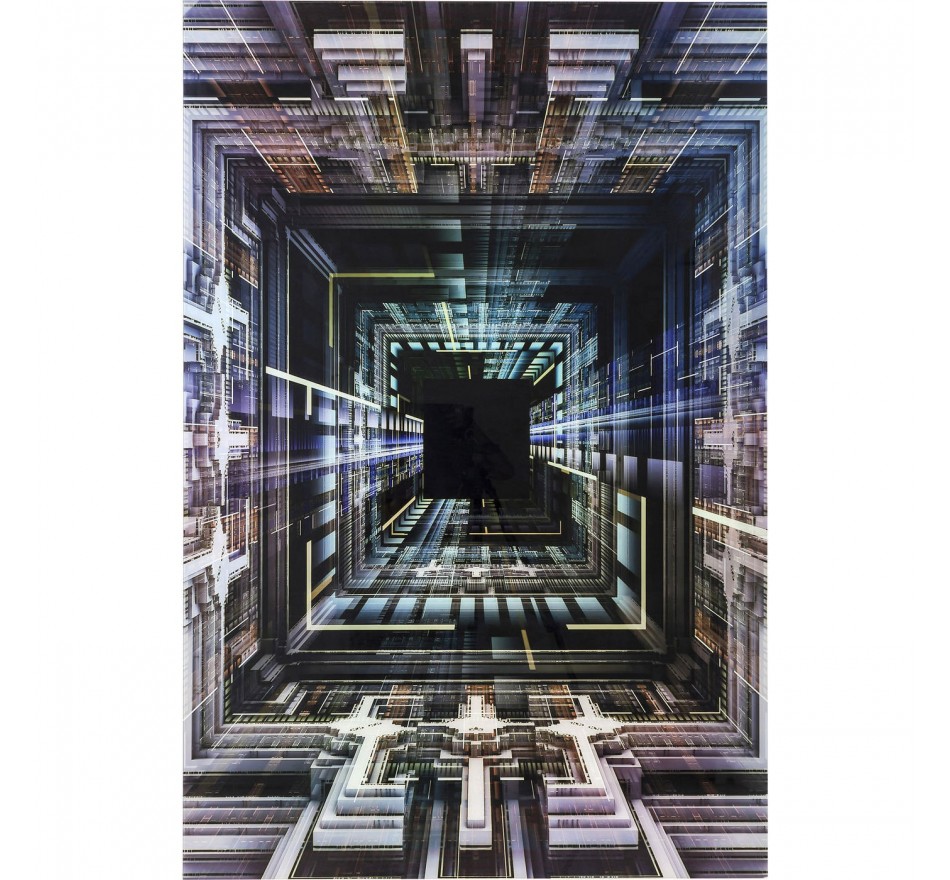 Tableau en verre Science Fiction 120x180cm Kare Design
