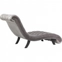 Chaise longue Chouchou velours argenté Kare Design