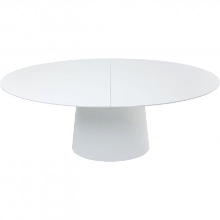Table à rallonge Benvenuto ovale blanche Kare Design