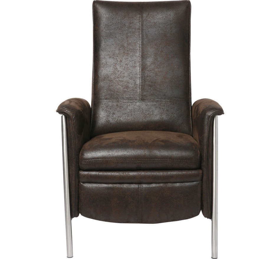 Fauteuil Relax Lazy marron Kare Design