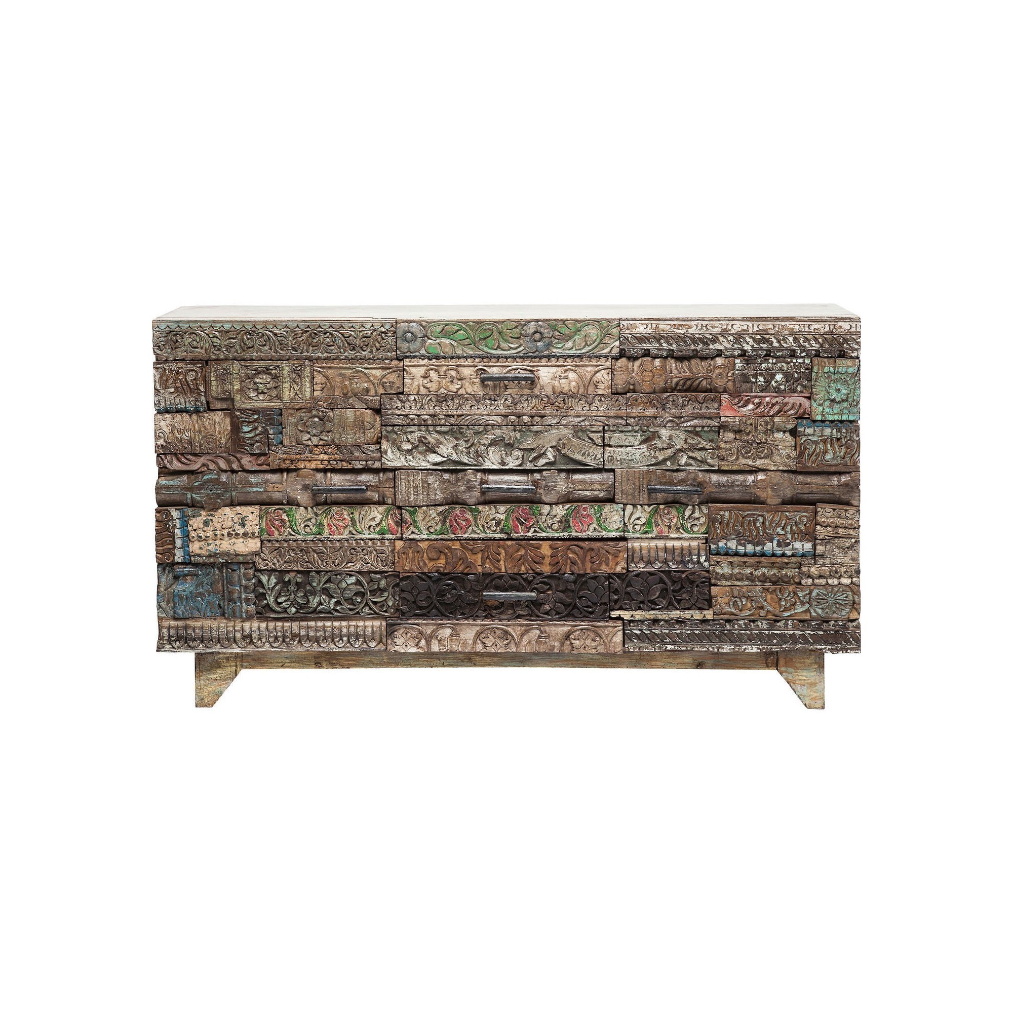 Buffet Shanti Puzzle 2 portes, 3 tiroirs Kare Design