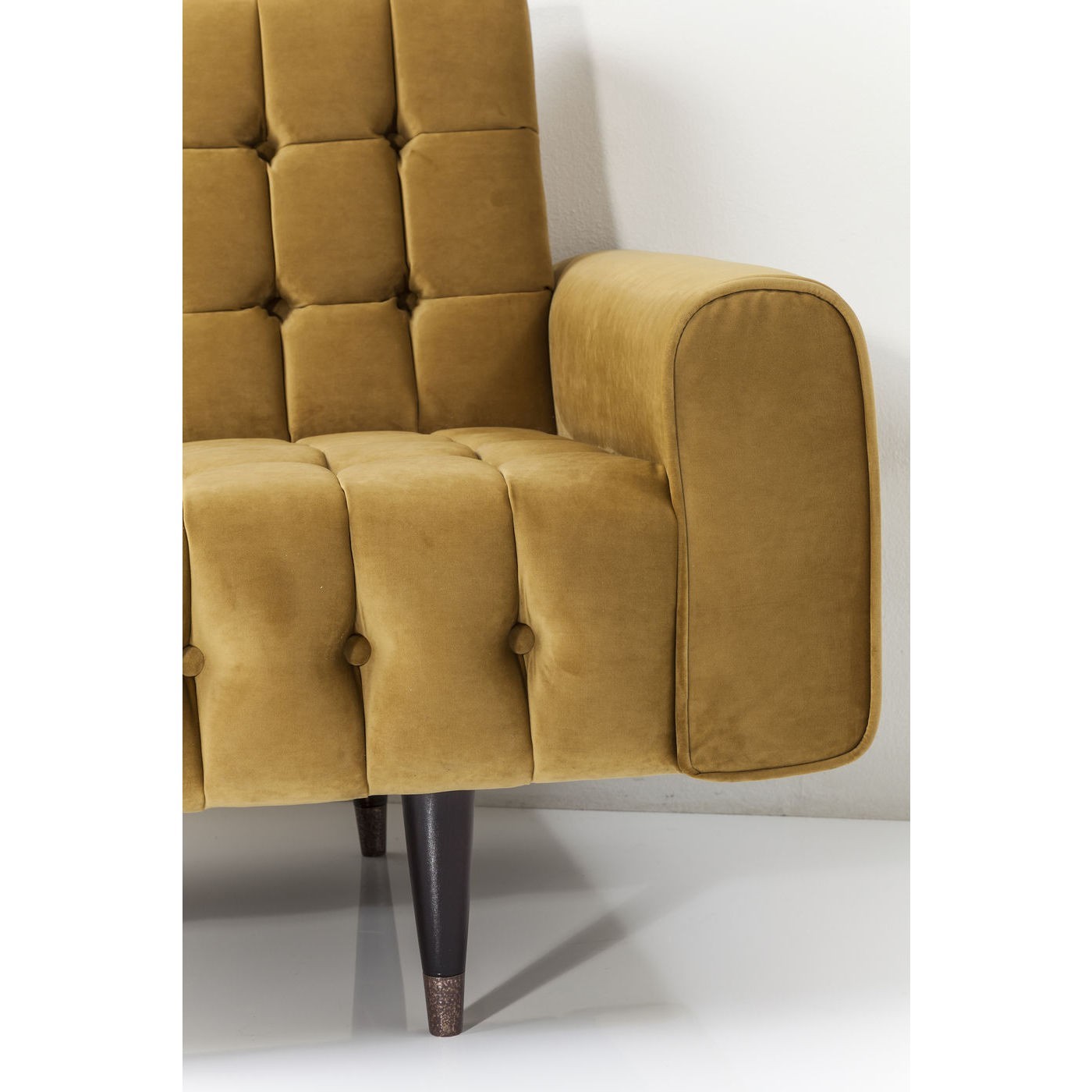 Canapé Milchbar 3 places velours miel Kare Design