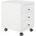 Caisson de bureau White Club 3 tiroirs Kare Design