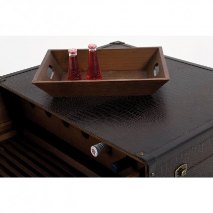 Table basse bar Globetrotter croco Kare Design