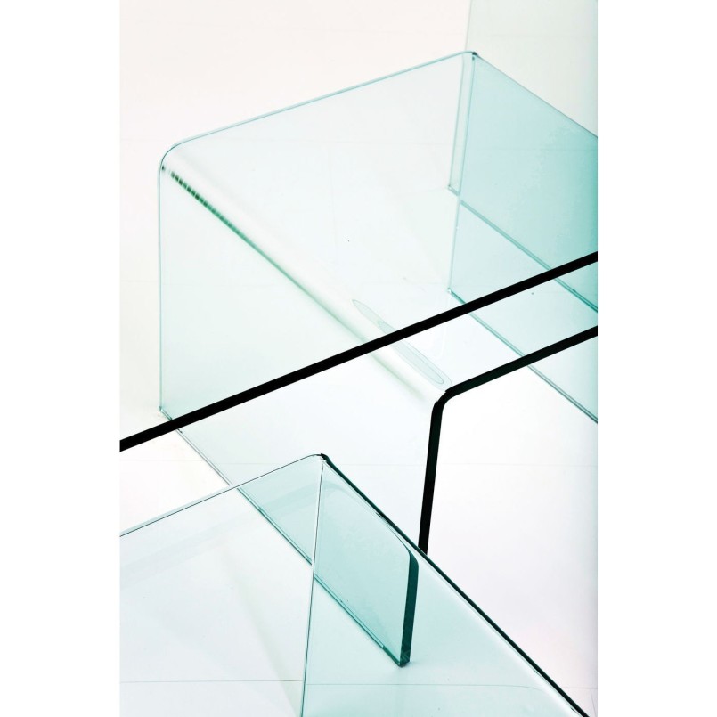 Table Basse Transparente Clear Club 3/set Kare Design 