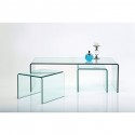 Table Basse Transparente Clear Club 3/set Kare Design 