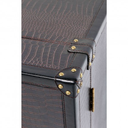 Bar-coffre Globetrotter croco 66cm Kare Design