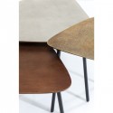 Tables basses Loft Triangle vintage set de 3 Kare Design